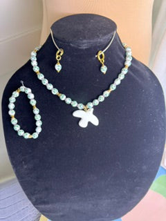 Glad Tidings – Handcrafted Dove Jewelry Set