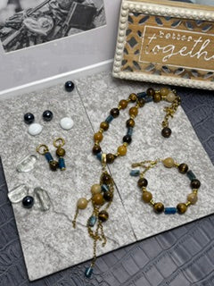 Golden Instinct – One-of-a-Kind Tiger’s Eye Jewelry Set
