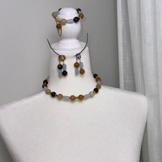 Golden Instinct – One-of-a-Kind Tiger’s Eye Jewelry Set